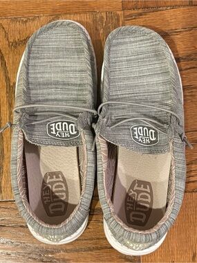 Hey Dude Casual Grey Slip-On Loafers